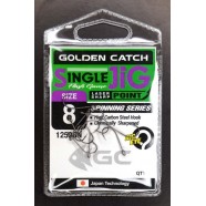 Гачки для риболовлі, GC Single Jig 1259, 10шт/уп, колір BN, №8